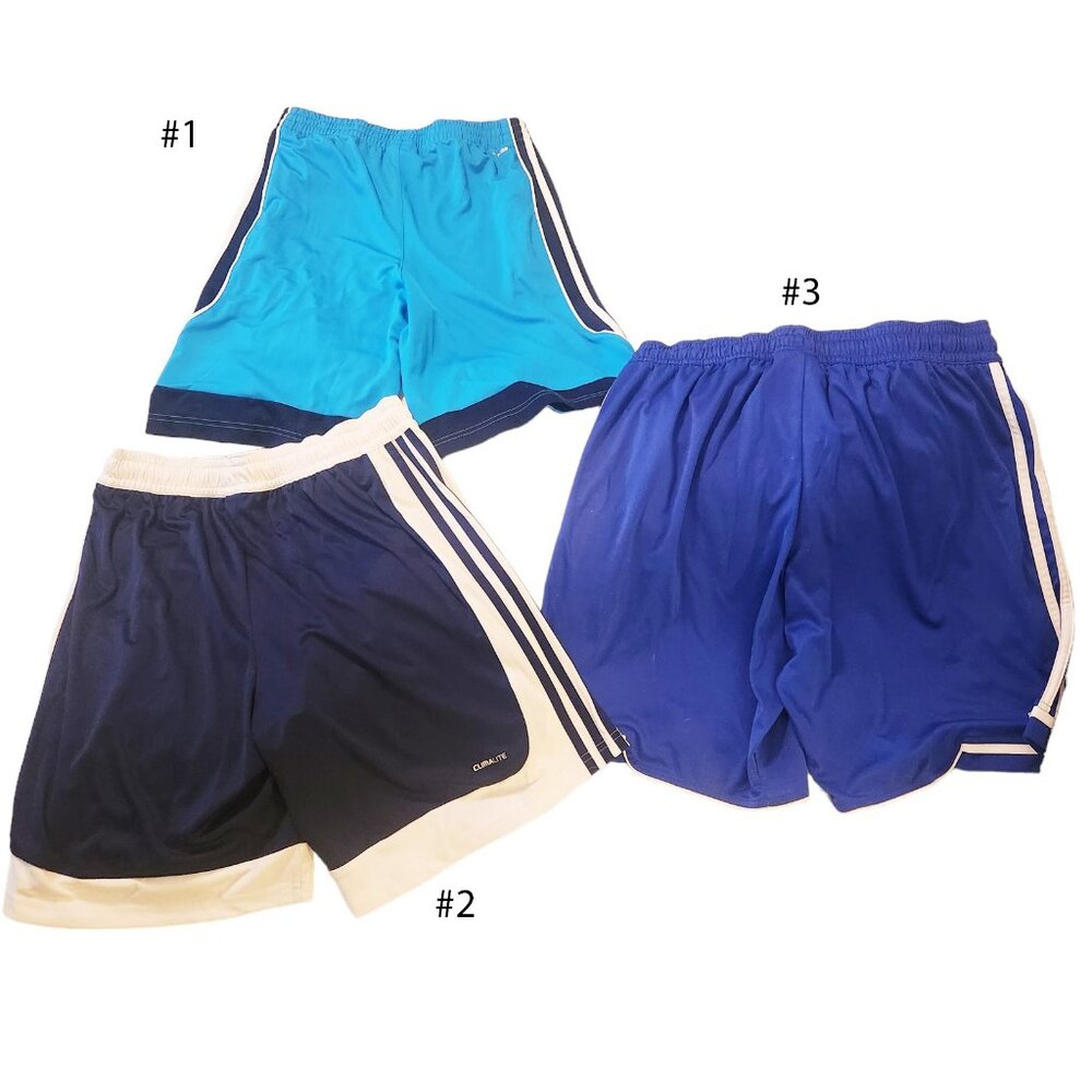 Adidas Soccer Shorts Mixed Mens/Boys Lot (3 pair)